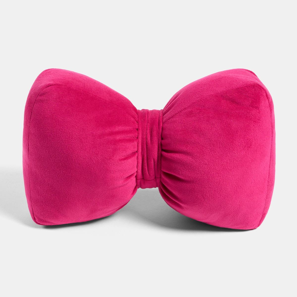 OHS Matte Velvet Bow Doorstop - Hot Pink>