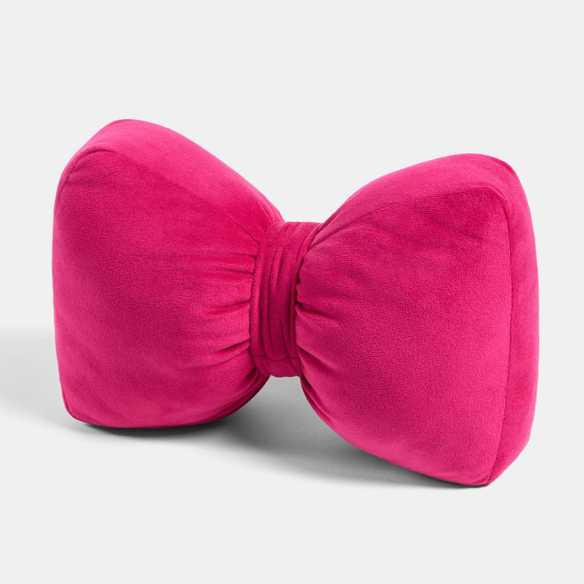 OHS Matte Velvet Bow Doorstop - Hot Pink>