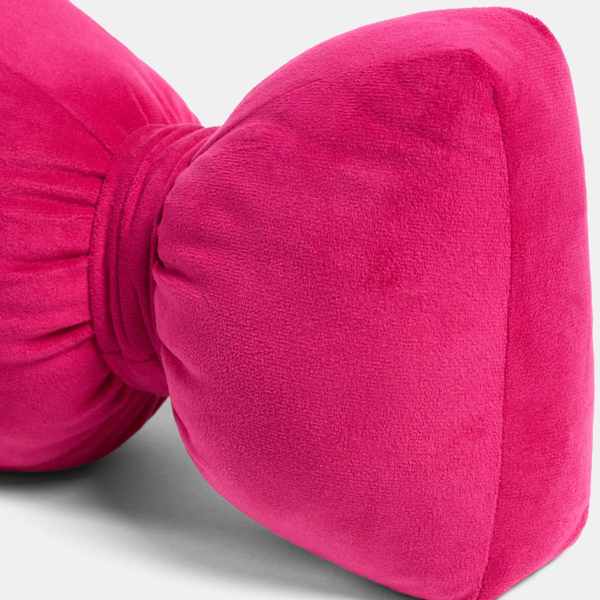 OHS Matte Velvet Bow Doorstop - Hot Pink>