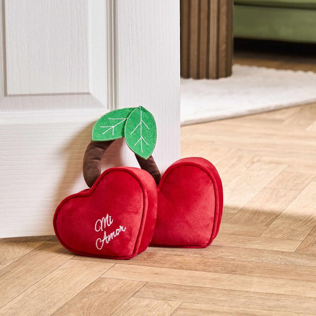 OHS Heart Cherry Doorstop - Red>