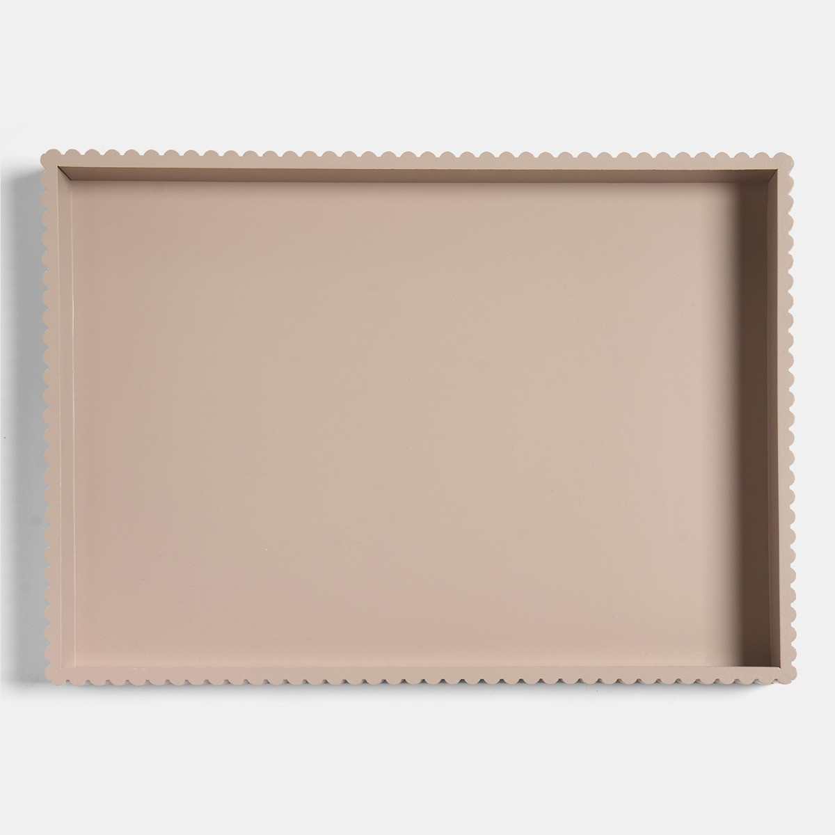 OHS Rectangle Ribbed Tray - Natural>