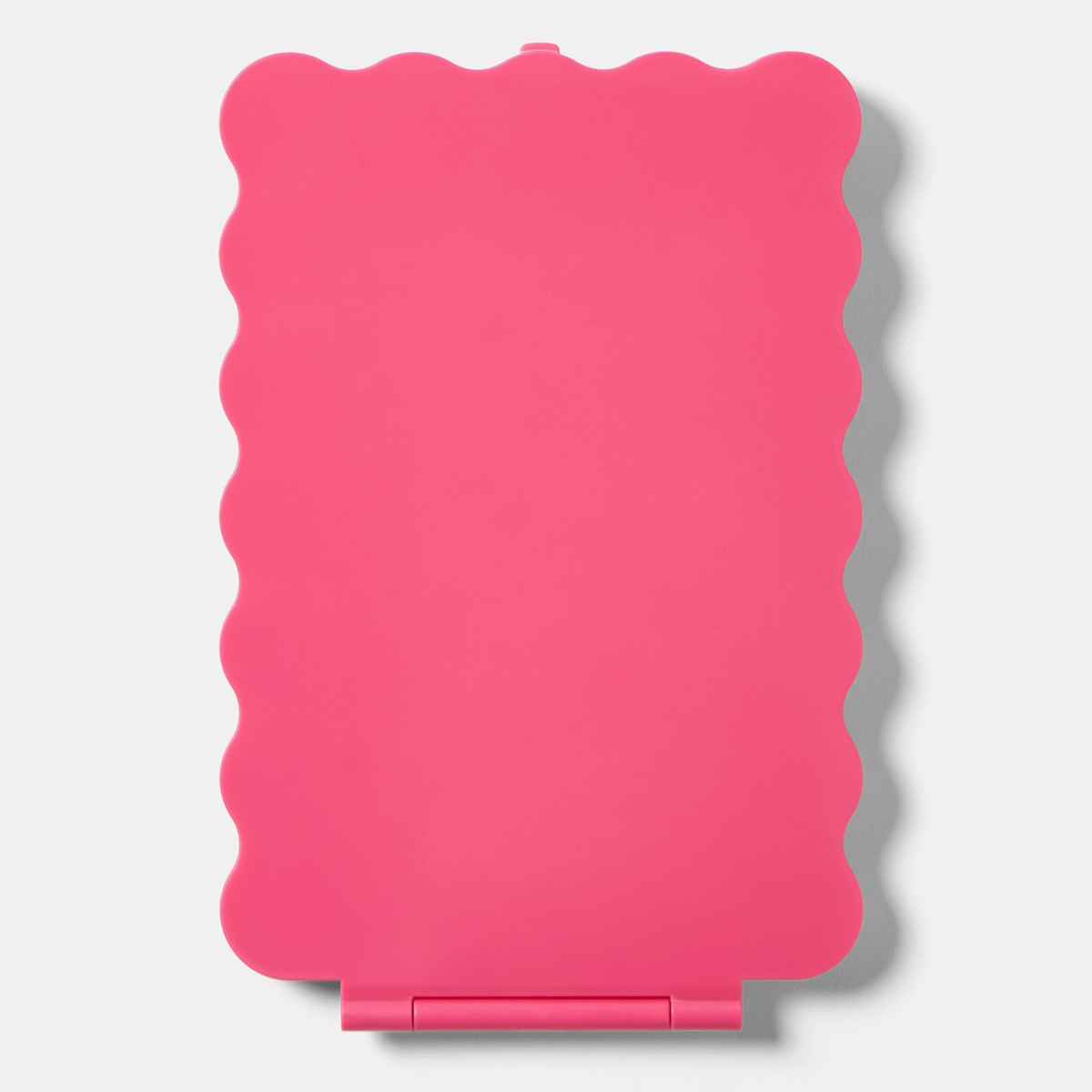 OHS LED Scallop Travel Mirror - Hot Pink>