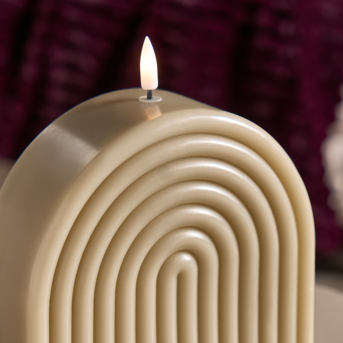 OHS LED Arches Candle - Natural>