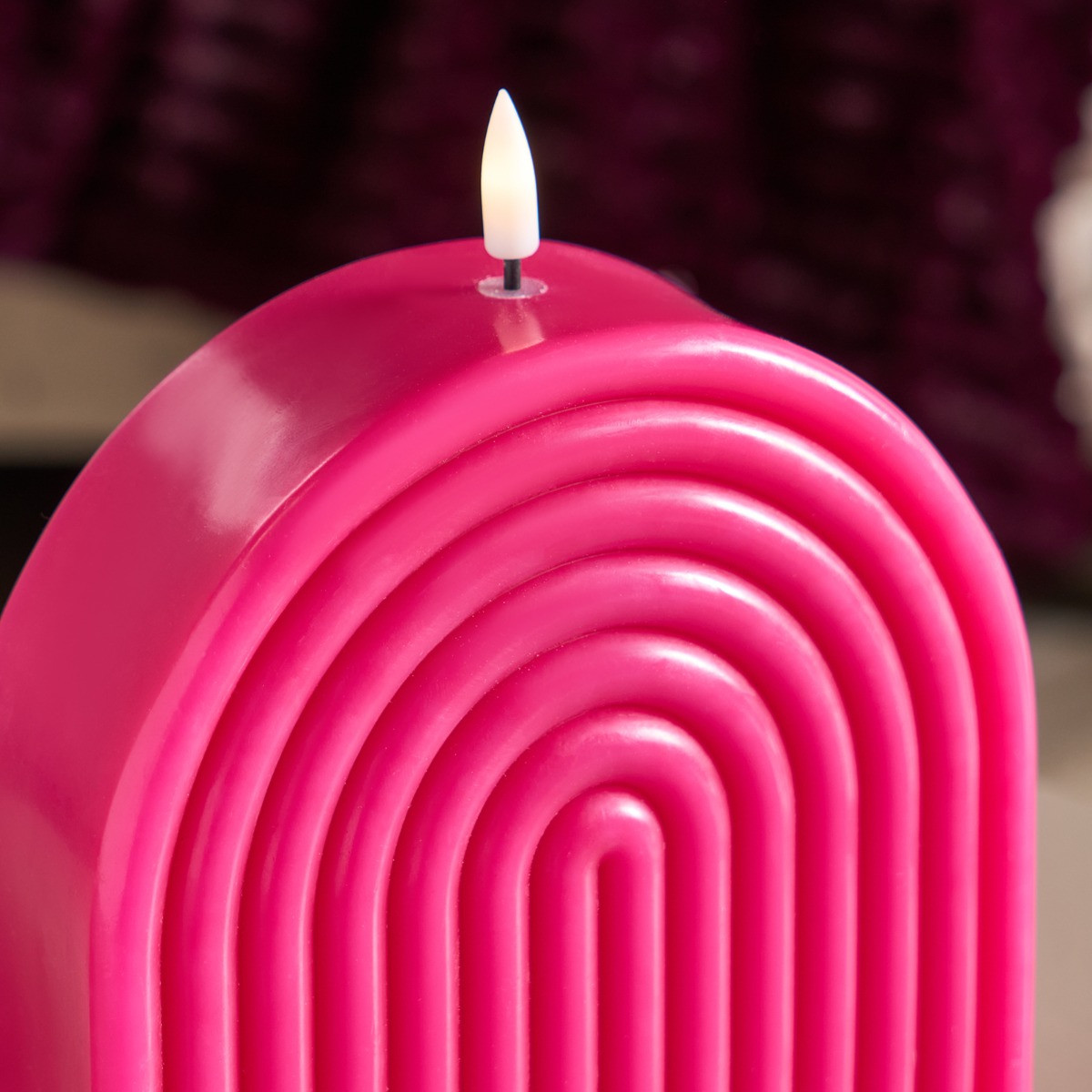 OHS LED Arches Candle - Hot Pink>