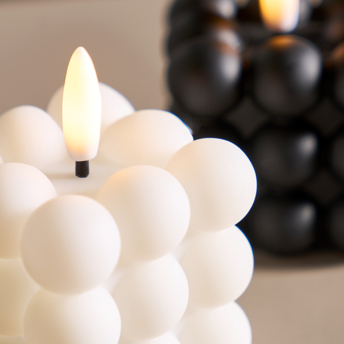 OHS LED Bubble Candle, Monochrome - 2 Pack>