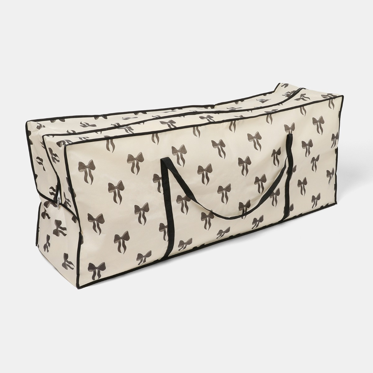 OHS Bow Print Christmas Tree Storage Bag - Monochrome>
