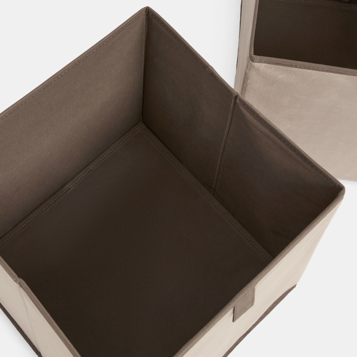OHS Matte Velvet Cube Storage Boxes, Mink - 2 Pack>