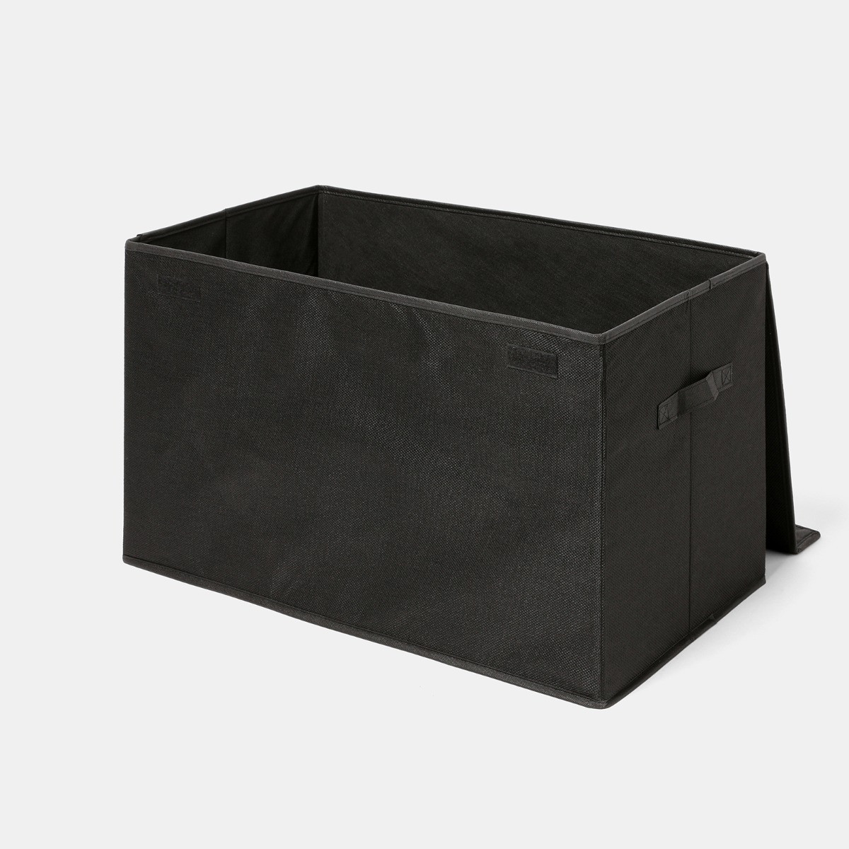 OHS Large Collapsible Storage Box With Lid - Black>