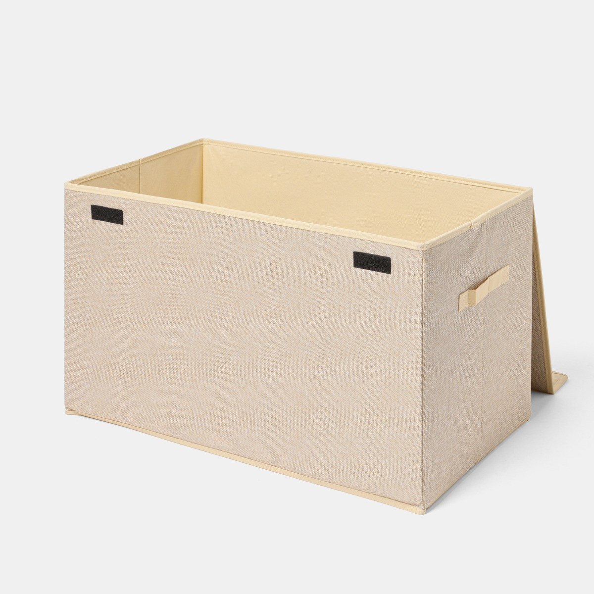 OHS Large Collapsible Storage Box With Lid - Natural>