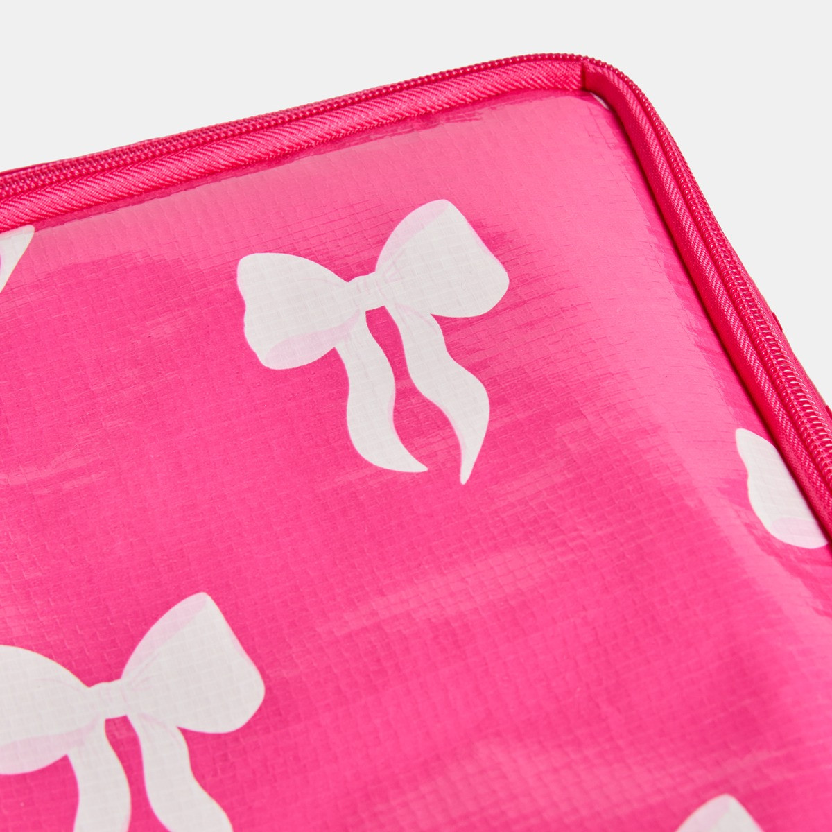 OHS Bow Print Reusable Extra Large Storage Bag - Hot Pink>