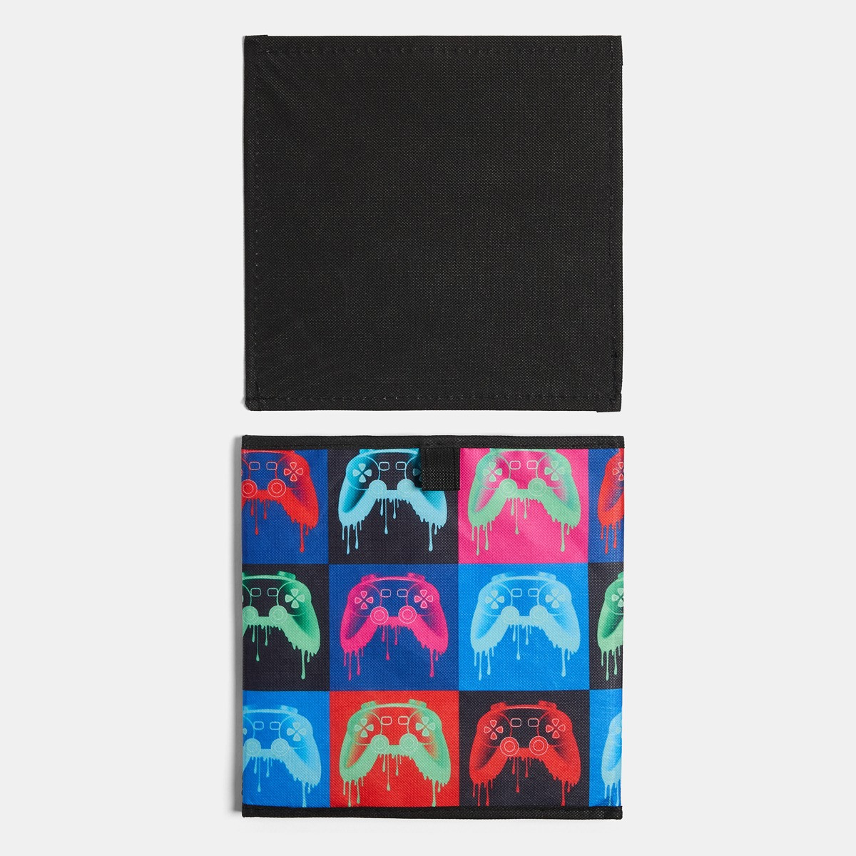 OHS Neon Drip Gaming Print Storage Boxes, Multi - 2 Pack>
