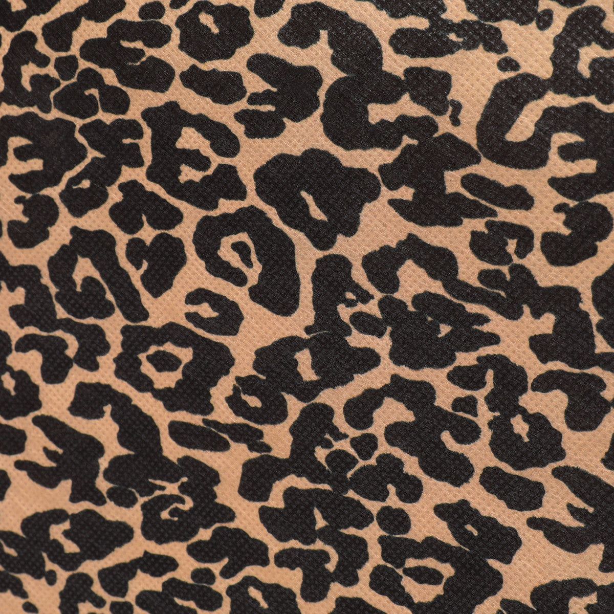 OHS Leopard Print Large Collapsible Storage Box With Lid - Brown>