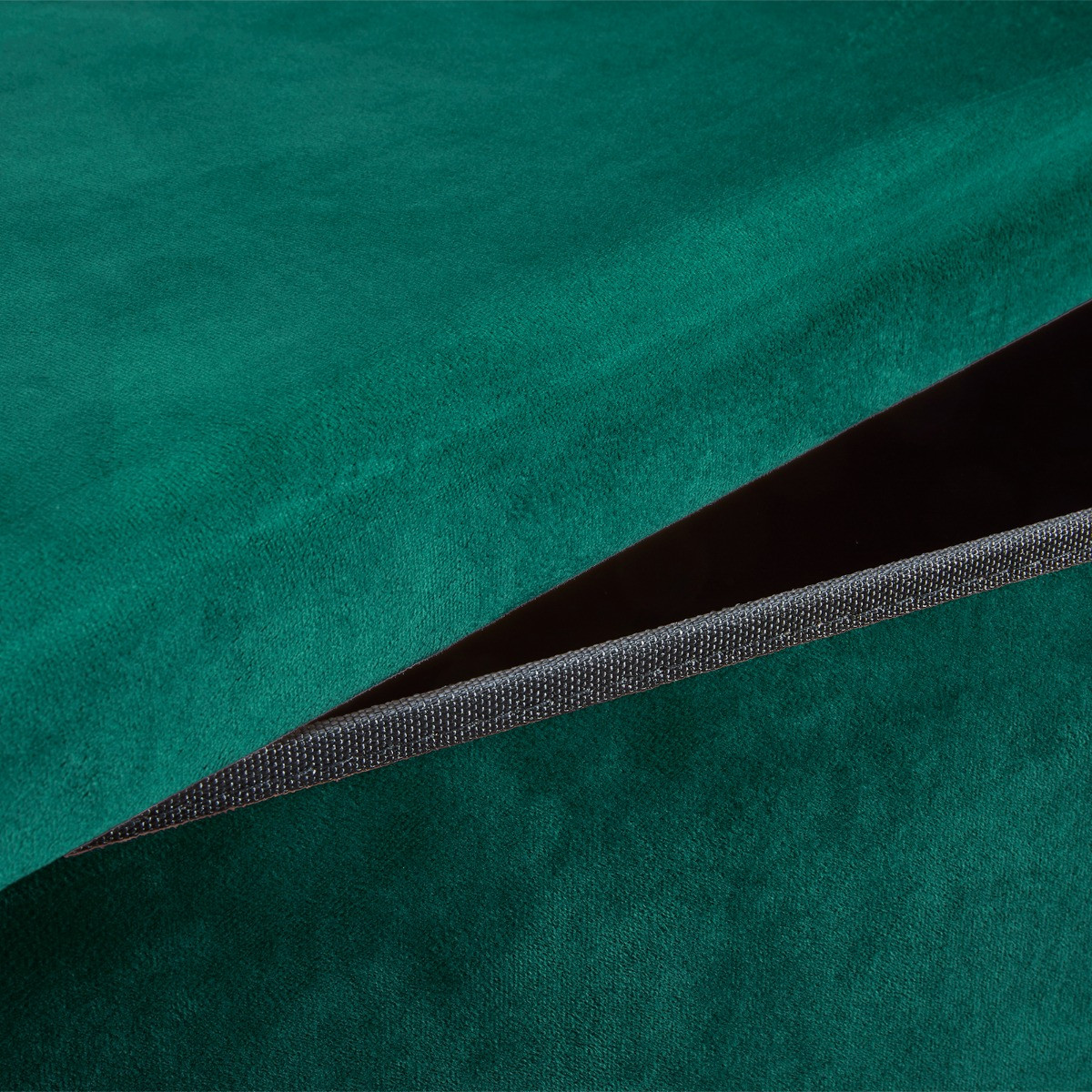 OHS Matte Velvet Foldable Rectangle Storage Ottoman - Woodland Green>