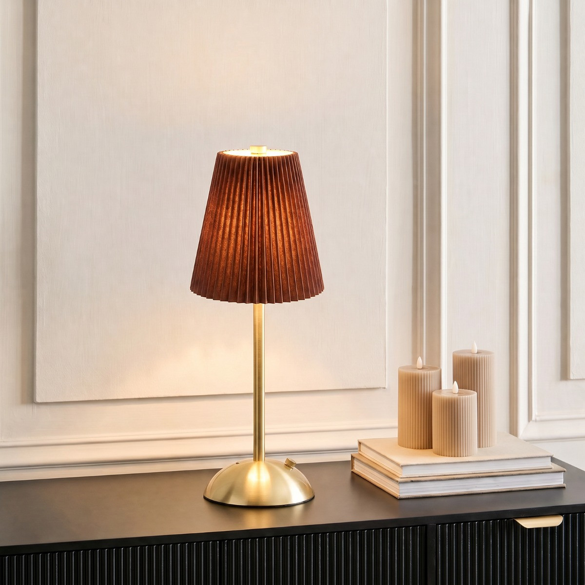 OHS Rechargeable Table Lamp - Coffee>