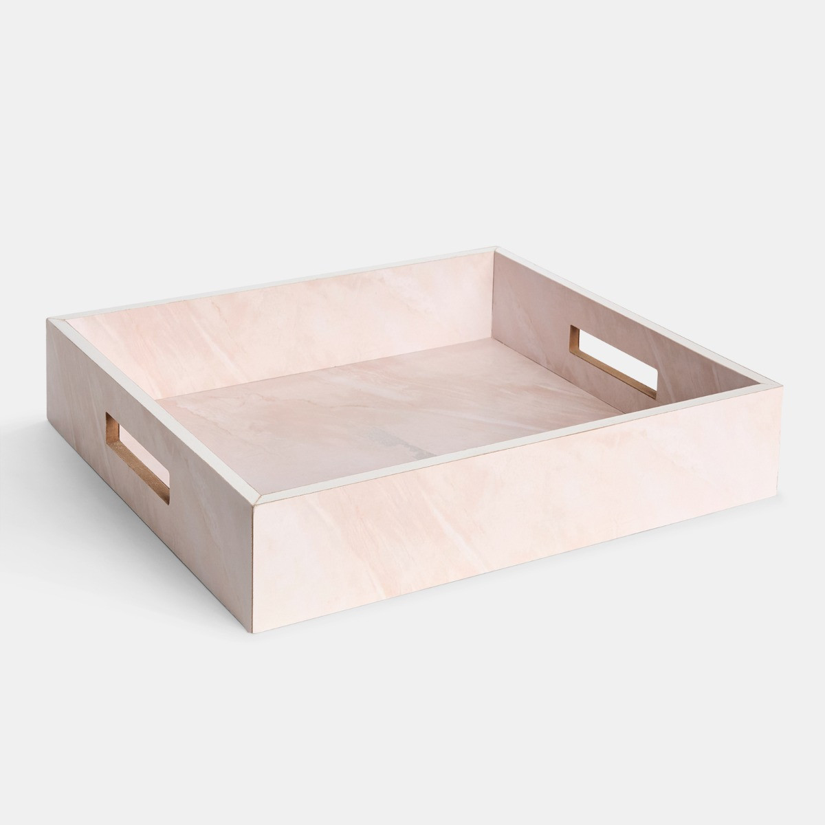 OHS Travertine Effect Rectangle Tray - Natural>