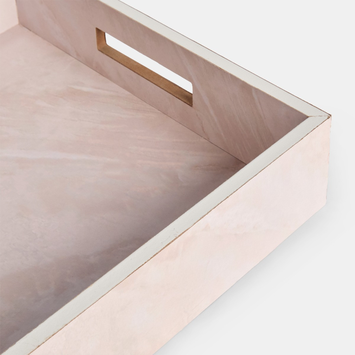 OHS Travertine Effect Rectangle Tray - Natural>