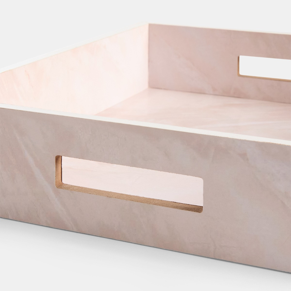 OHS Travertine Effect Rectangle Tray - Natural>