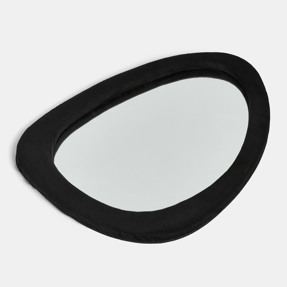 OHS Matte Velvet Irregular Mirror - Black>