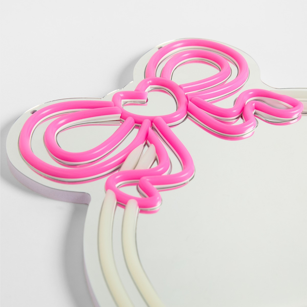 OHS Bow LED Wall Mirror - Pink>