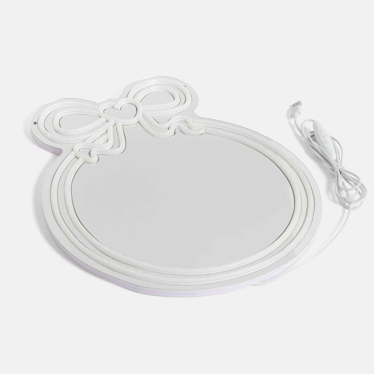 OHS Bow LED Wall Mirror - White>