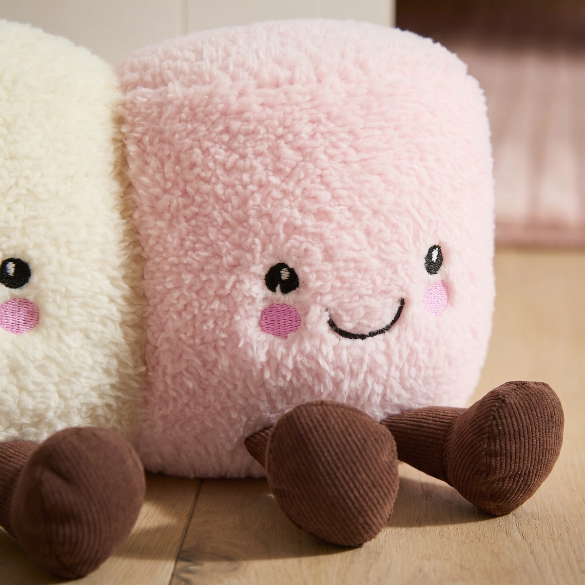 OHS Cotton & Candy Marshmallow Doorstop - Pink/White>