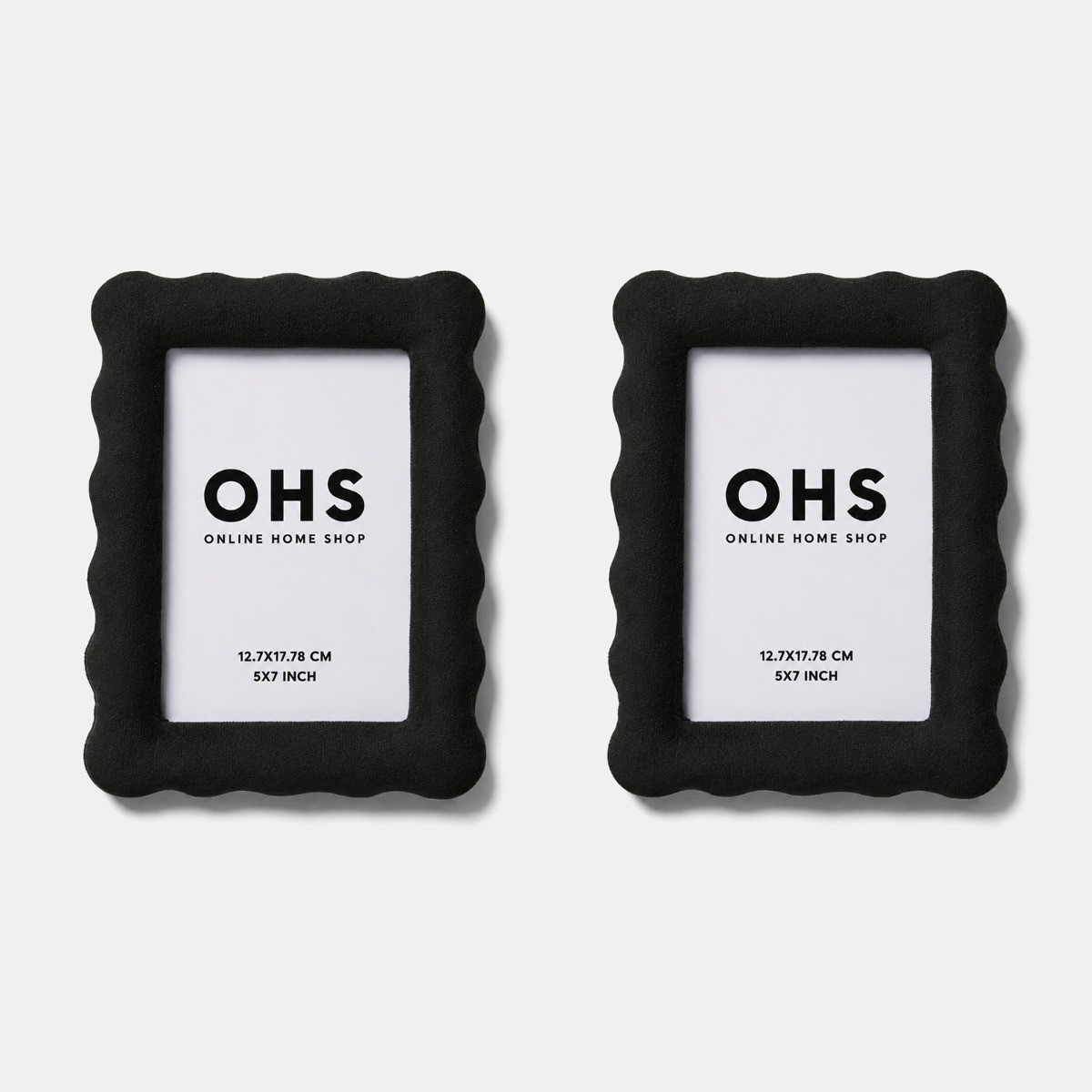 OHS 2 Pack Matte Velvet Photo Frames - Black>