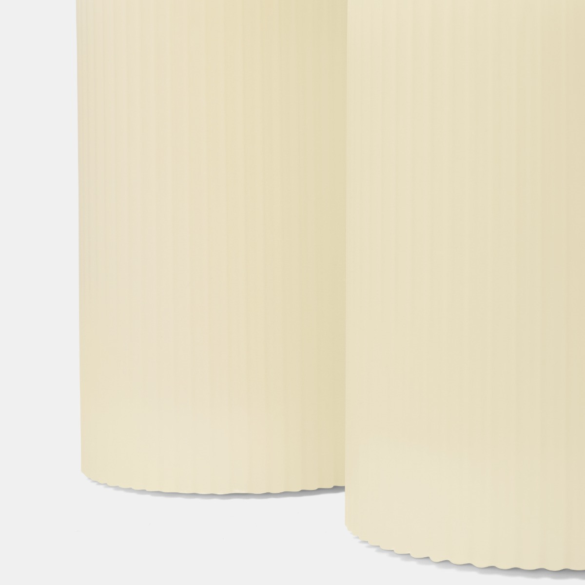 OHS LED Ribbed Candles, Cream - 3 Pack>