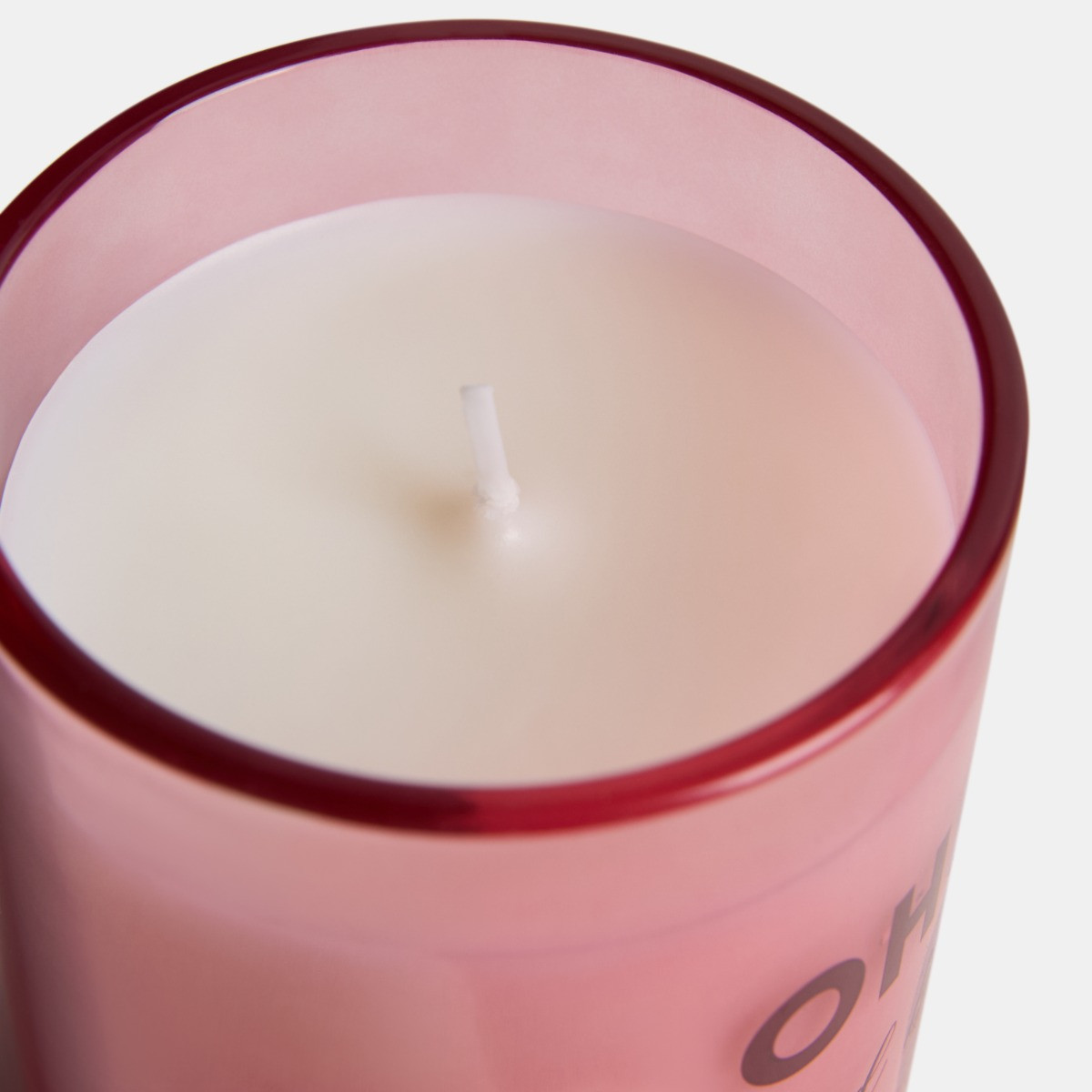 OHS Spice Berry Scented Glass Candle - Pink>