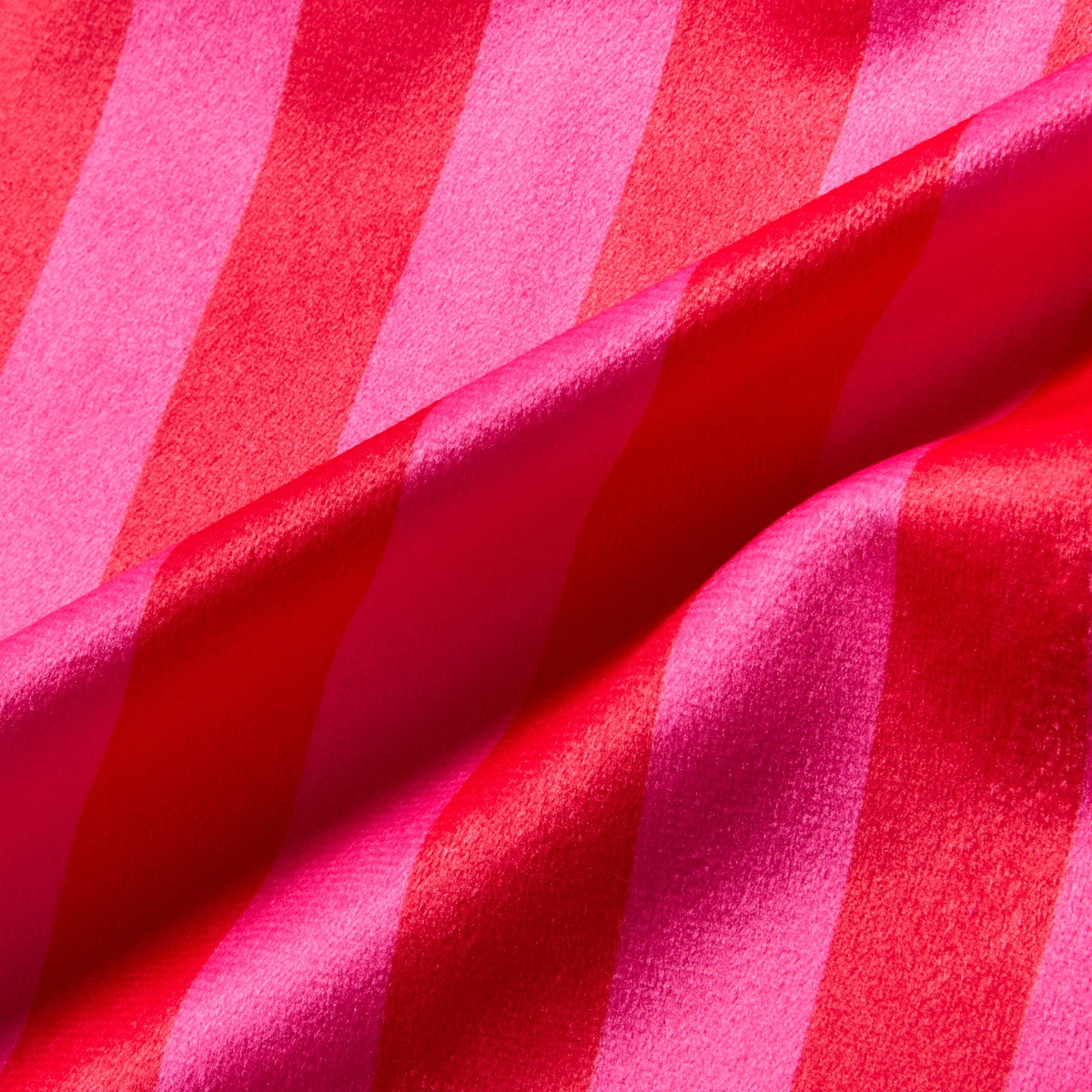 OHS Bow Stripe Christmas Sack - Hot Pink/Pink>