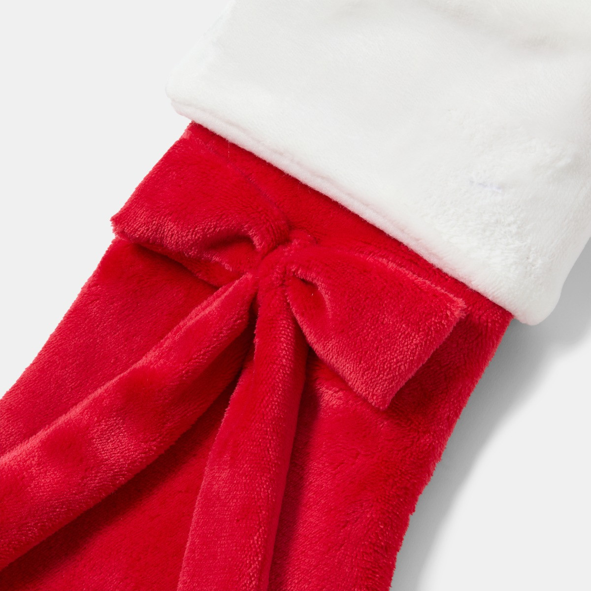 OHS Plush Bow Stocking - Red>