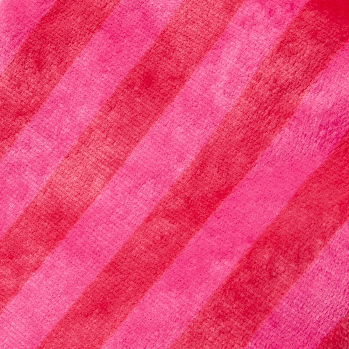 OHS Plush Bow Stripe Stocking - Hot Pink/Red>