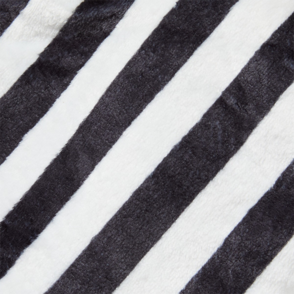 OHS Plush Bow Stripe Stocking - Monochrome>