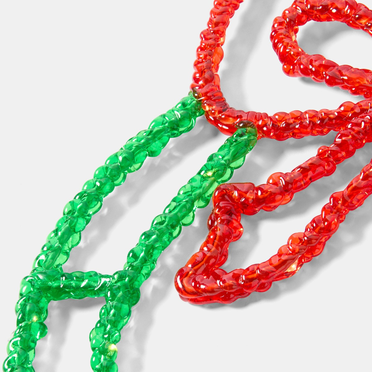 OHS LED Bow Wreath - Green/Red>