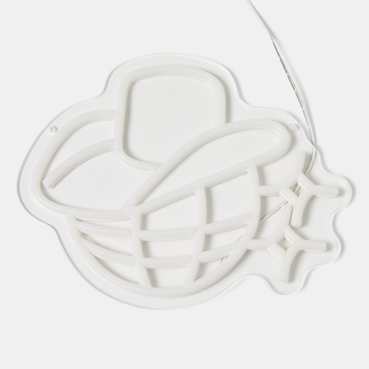OHS Disco Ball Cowboy Hat LED Sign - Multi>