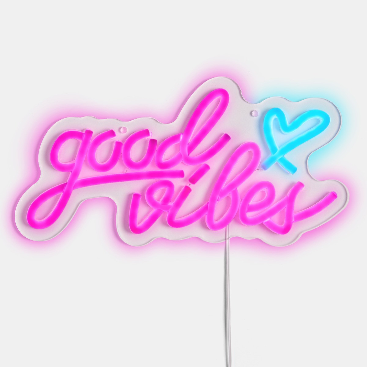 OHS Good Vibes LED Sign - Hot Pink>