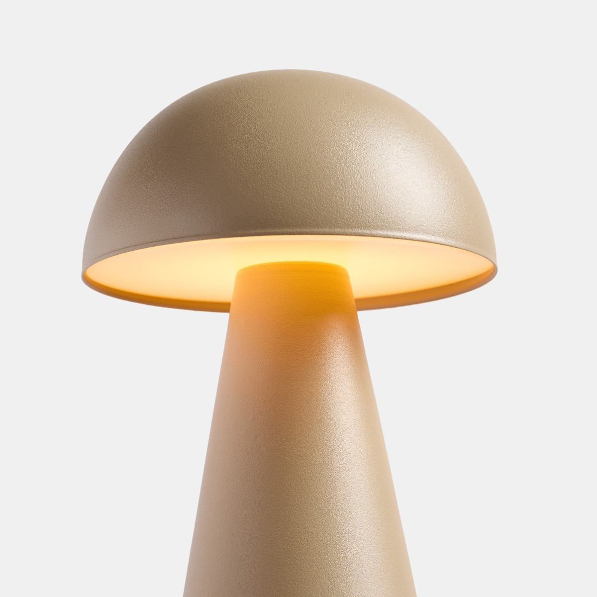 OHS Mushroom Rechargeable Table Lamp - Stone>