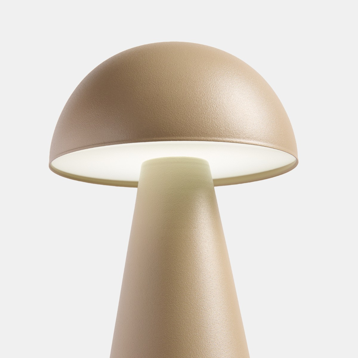 OHS Mushroom Rechargeable Table Lamp - Stone>