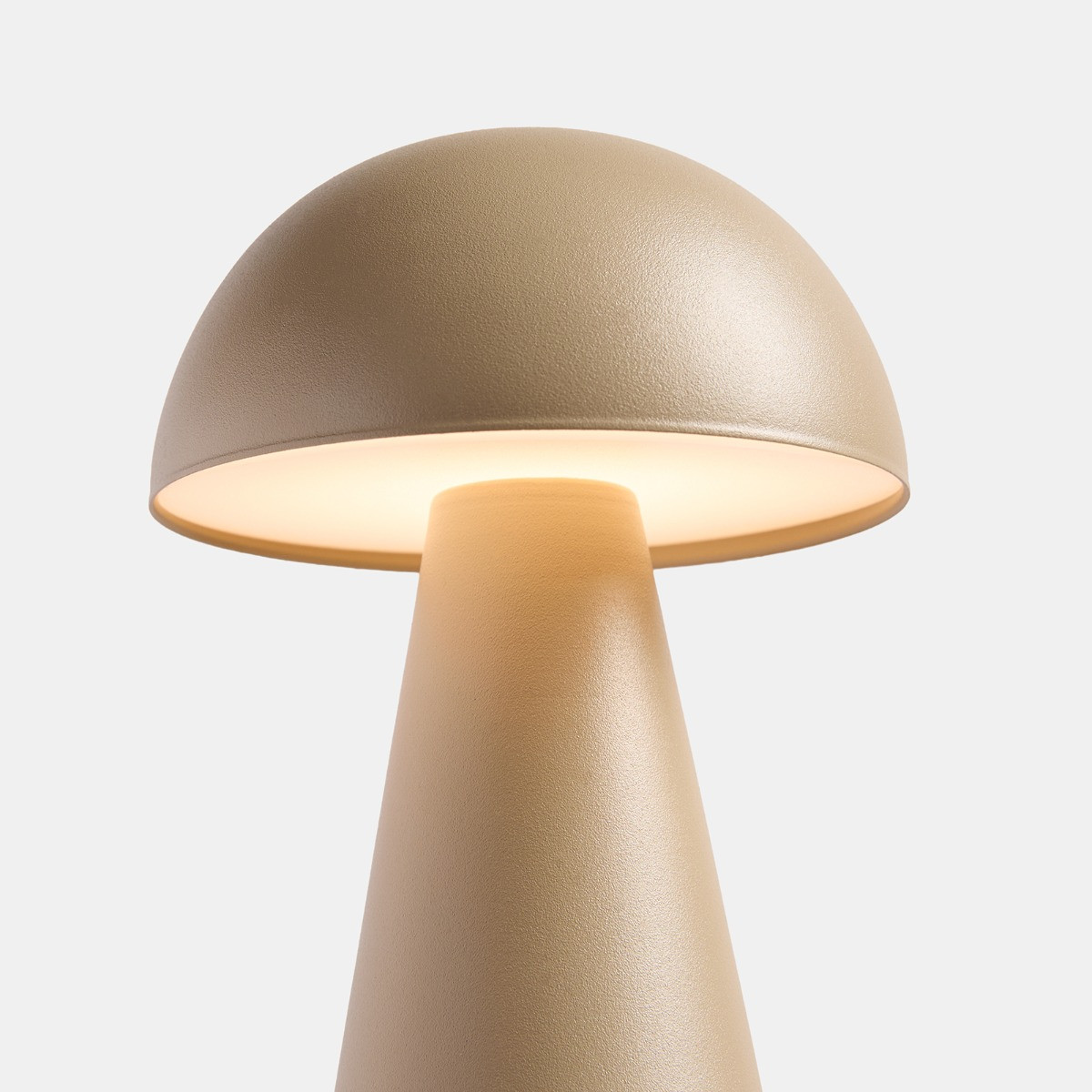 OHS Mushroom Rechargeable Table Lamp - Stone>