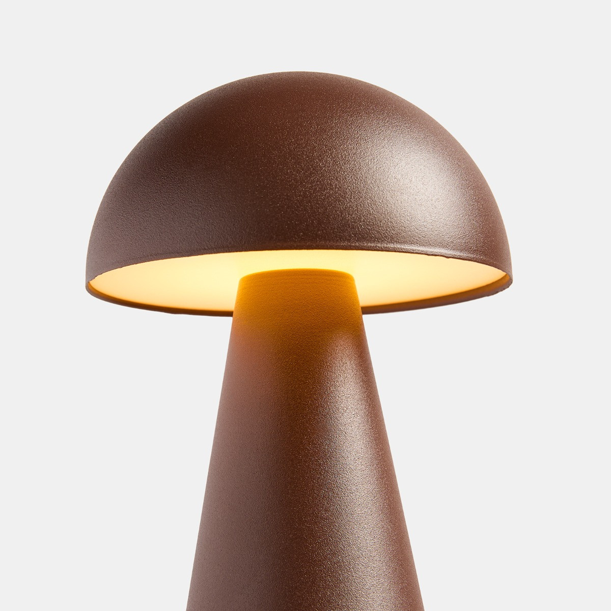 OHS Mushroom Rechargeable Table Lamp - Coffee>