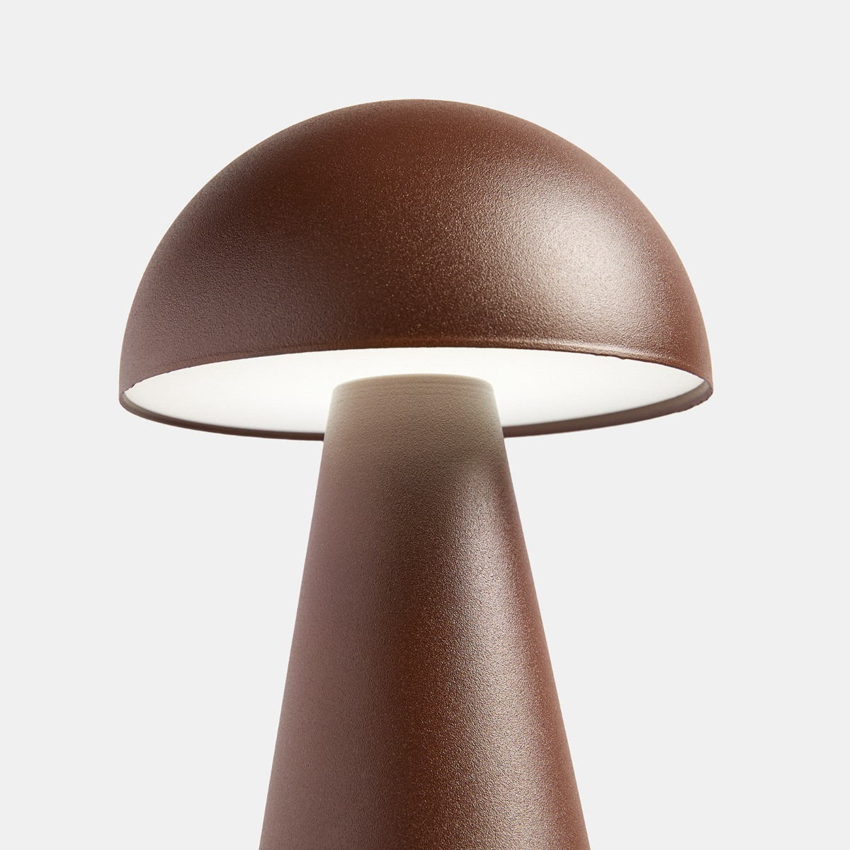 OHS Mushroom Rechargeable Table Lamp - Coffee>