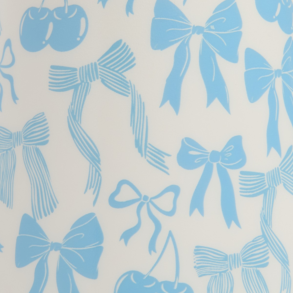 OHS Illustrated Bow Print Collapsible Rechargeable Lamp - Blue>