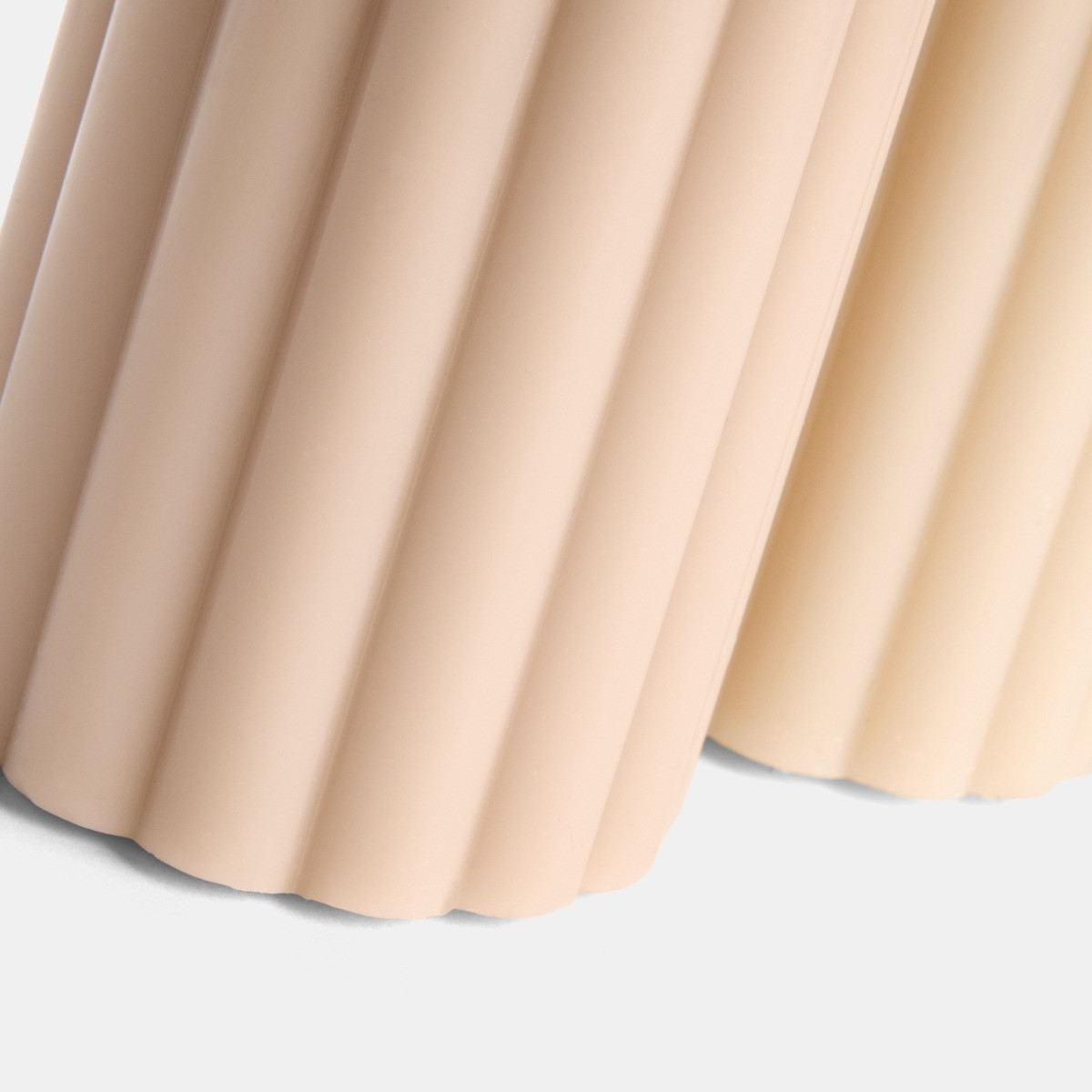 OHS LED Ribbed Candles, Cream/Natural - 2 Pack>