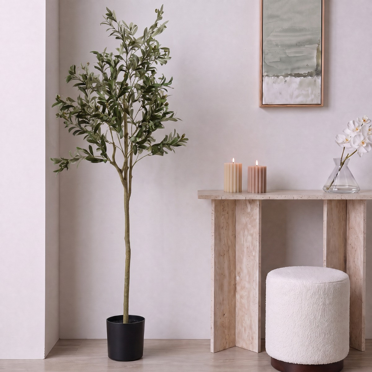 OHS Olive Tree in Pot - Black>