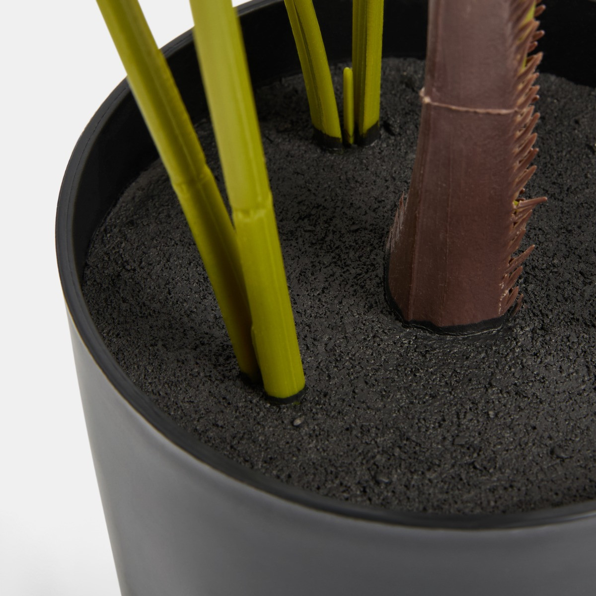 OHS Palm Leaf Tree in Black Pot - One Size>