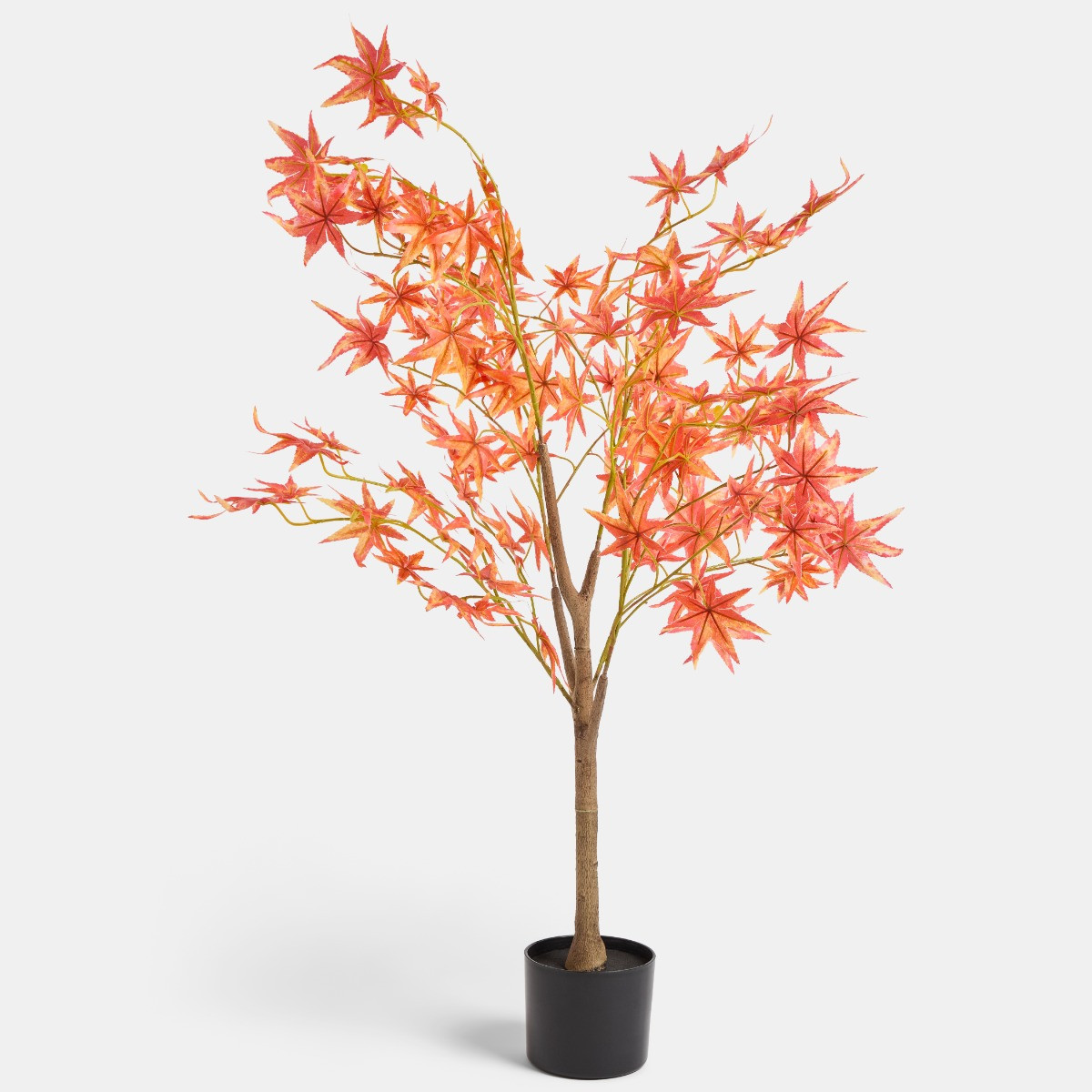 OHS Autumn Leaf Tree in Black Pot, Rust - 1.1m>