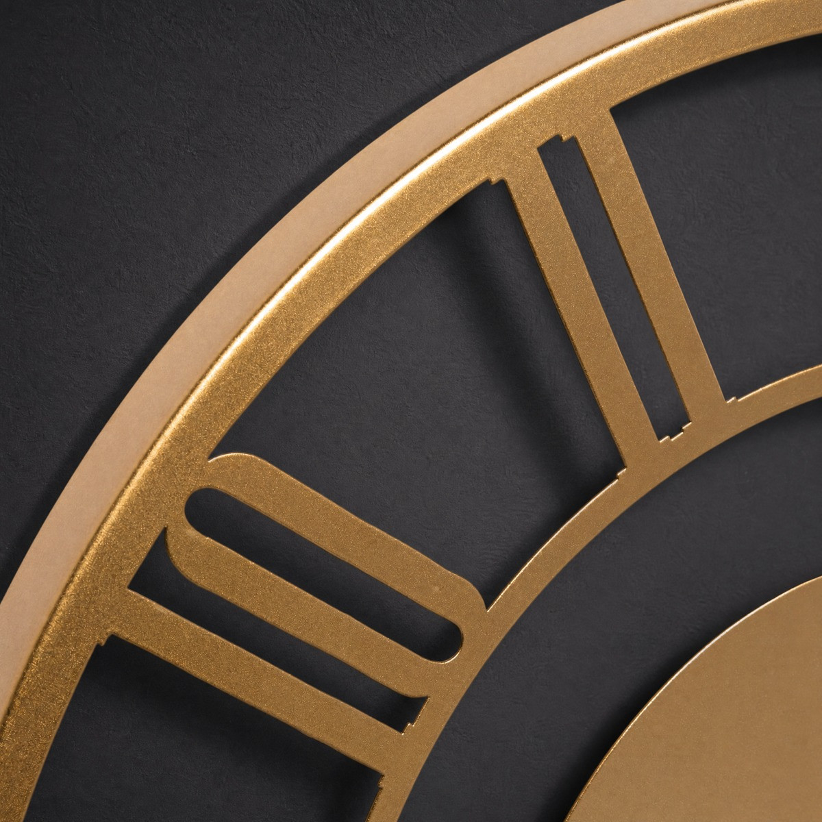OHS Traditional Skeleton Wall Clock - Gold>