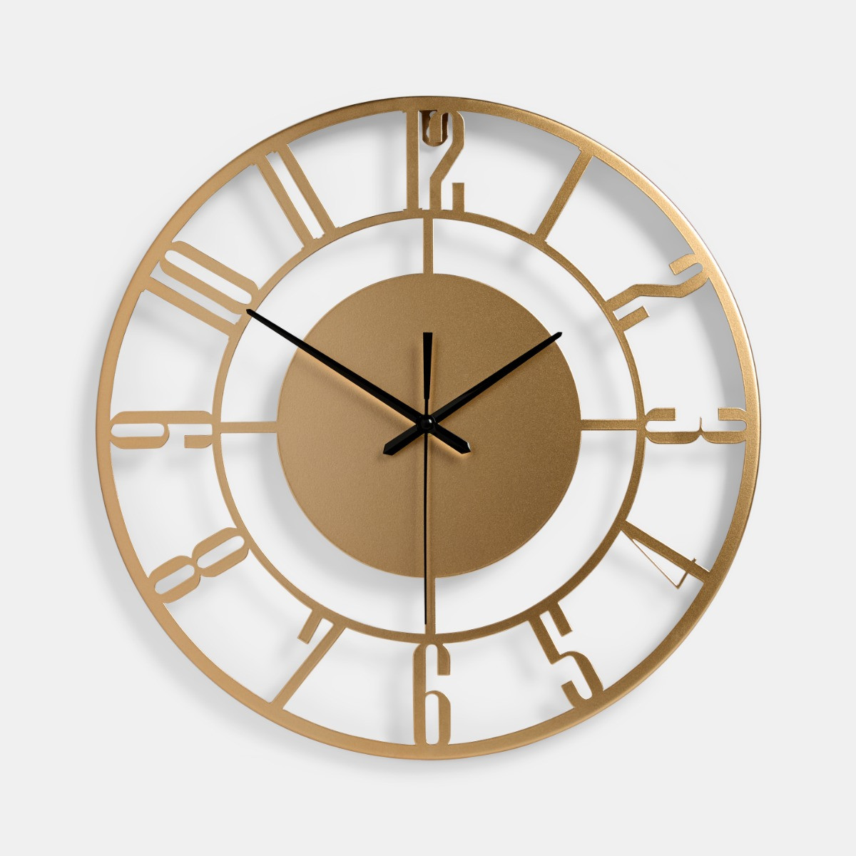 OHS Traditional Skeleton Wall Clock - Gold>