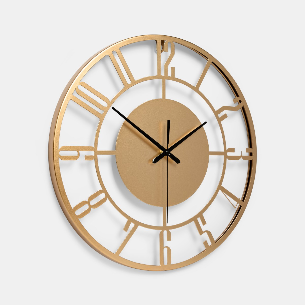 OHS Traditional Skeleton Wall Clock - Gold>