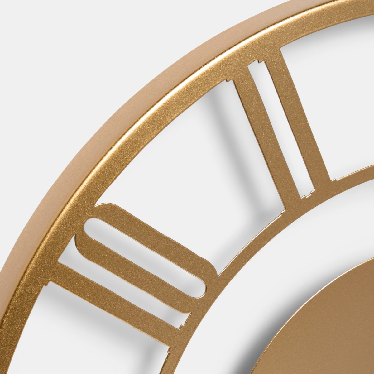 OHS Traditional Skeleton Wall Clock - Gold>