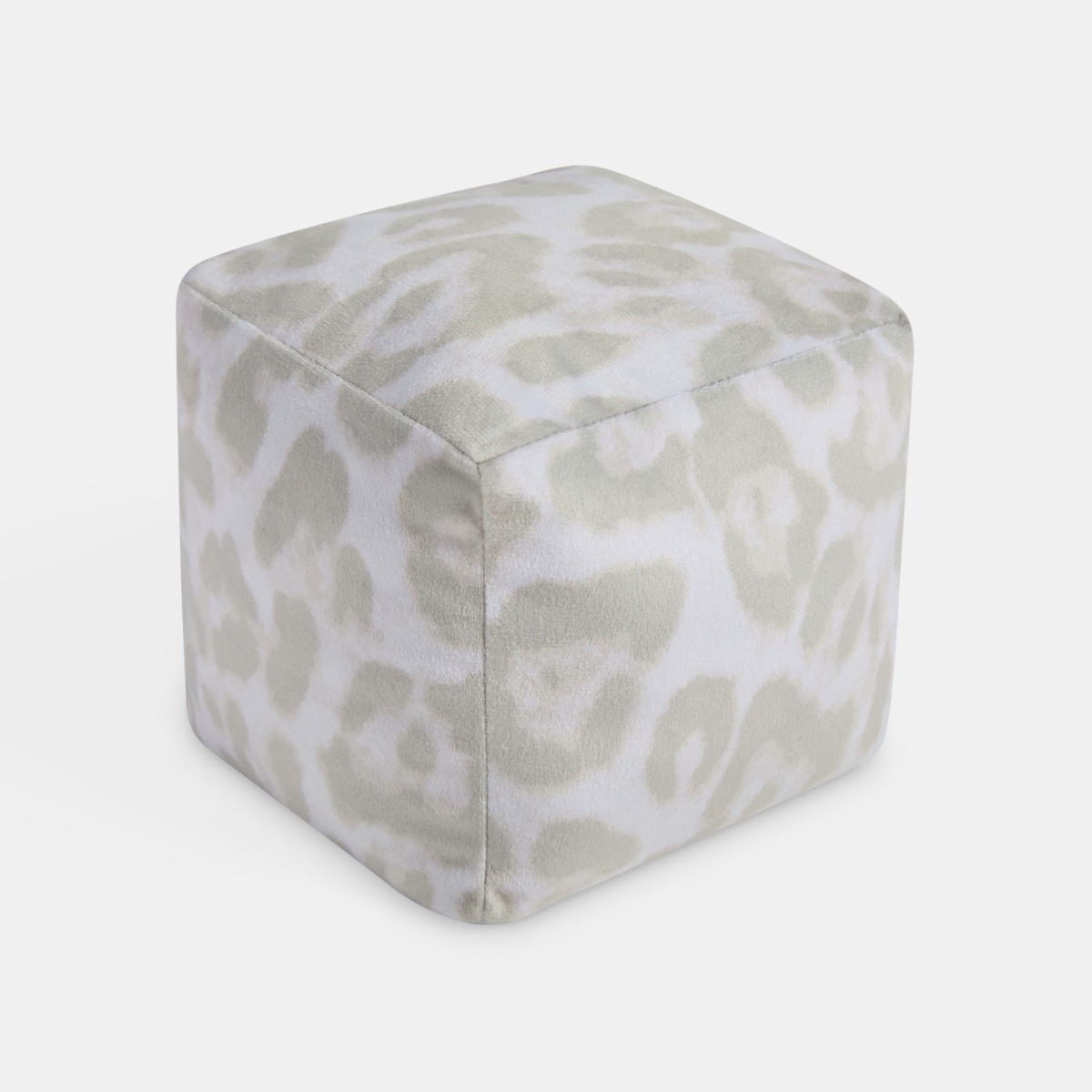 OHS Leopard Print Cube Doorstop - Natural>